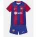 Billige Barcelona Børnetøj Hjemmebanetrøje til baby 2023-24 Kortærmet (+ korte bukser)